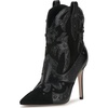 image:imageJessica Simpson Womens Palieve Pointed Toe Western BootiesBlack Suede