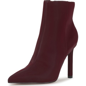 image:imageJessica Simpson Womens Debia High Heel Pointed Toe BootiesDark Cherry Sateen