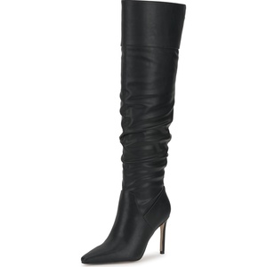 image:imageJessica Simpson Womens Olyra Over The Knee Slouch BootsBlack Lux Stretch