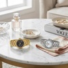 image:imageJessica Simpson Womens Dress Watch Fashion Accessory for WomenRose GoldLavender