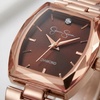 image:imageJessica Simpson Womens Dress Watch Wrist Watch for WomenRose GoldBurgundy