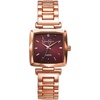 image:imageJessica Simpson Womens Dress Watch Wrist Watch for WomenRose GoldBurgundy