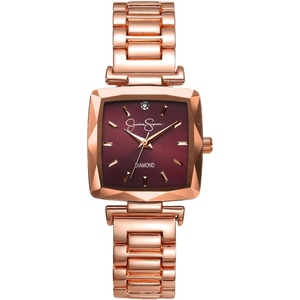image:imageJessica Simpson Womens Dress Watch Wrist Watch for WomenRose GoldBurgundy
